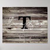 ファミリパーソナライズされた名記号 ポスター (正面)