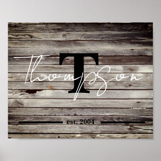 ファミリパーソナライズされた名記号 ポスター (正面)