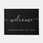 ファミリパーソナライズされた名 ドアマット (正面)