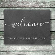 ファミリパーソナライズされた名Chalkboard