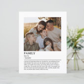 ファミリパーソナライズされた定義引用文ウォールアート (スタンド正面)