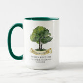 ファミリパーソナライズされた懇親会ツリー名キープサケ マグカップ (左)
