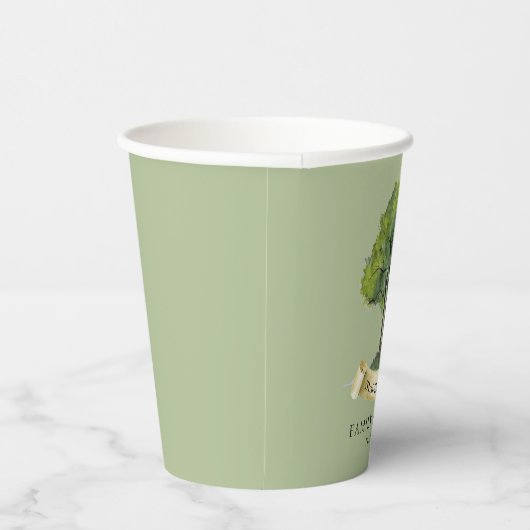 ファミリパーソナライズされた懇親会ツリー適用者名 紙コップ (右)