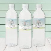 ファミリパーソナライズされた懇親会ファミリーツリーウォーターカラー ペットボトルラベル