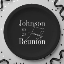 ファミリパーソナライズされた懇親会白黒パーティー