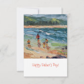 ファミリビーチカードテンプレート サンキューカード (正面)