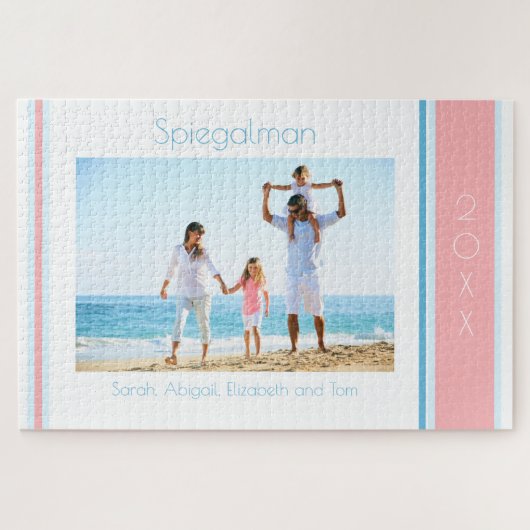 ファミリビーチ写真（大） ジグソーパズル (横)