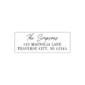 ファミリファンシー差出人住所の自動手書きスタンプ セルフインキングスタンプ (デザイン)