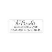 ファミリファンシー差出人住所の自動手書きスタンプ セルフインキングスタンプ (デザイン)