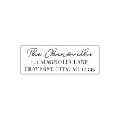 ファミリファンシー差出人住所の自動手書きスタンプ セルフインキングスタンプ (デザイン)