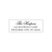 ファミリファンシー差出人住所の自動手書きスタンプ セルフインキングスタンプ (デザイン)