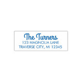 ファミリファンシー差出人住所の自動手書きスタンプ セルフインキングスタンプ (デザイン)