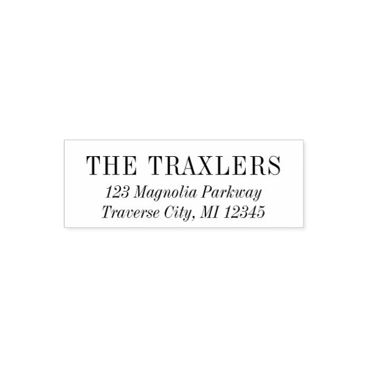 ファミリファンシー差出人住所の自動手書きスタンプ セルフインキングスタンプ (デザイン)