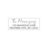 ファミリファンシー差出人住所の自動手書きスタンプ セルフインキングスタンプ (デザイン)