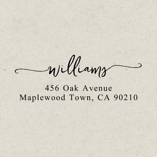 ファミリファンシー手書きスクリプシンプルト セルフインキングスタンプ