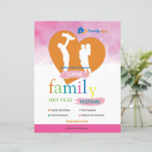 ファミリフェスティバルチラシテンプレート: (スタンド正面)