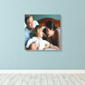 ファミリフォトストレッチキャンバス印刷 キャンバスプリント (インサイチュ (ウッドフロア))