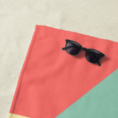 ファミリフォトソフトカラージオメトリ ビーチタオル (インサイチュ)