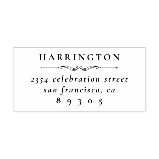 ファミリフォーマル名差出人住所 ラバースタンプ (インプリント)