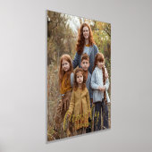 ファミリポートレートの垂直スクリプト名 箔ポスター (レイダウン)