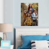 ファミリポートレートの垂直スクリプト名 箔ポスター (インサイチュ (寝室))