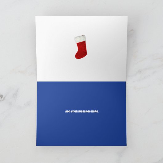 ファミリポートレート、5" x 7"折り畳みグリーティングカード カード (内部)