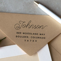 ファミリミニマル名モダン差出人住所