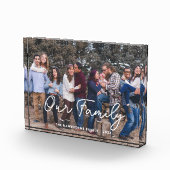 ファミリモダンシンプルスクリプトタイポグラフィ写真 フォトブロック (右)