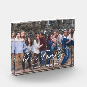 ファミリモダンシンプルスクリプトタイポグラフィ写真 フォトブロック (左)