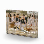 ファミリモダンシンプルスクリプト写真コラージュ フォトブロック (右)