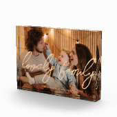 ファミリモダンスパーソナライズされたクリプト写真ブロック フォトブロック (右)