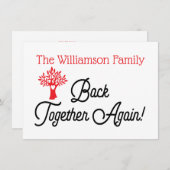 ファミリモダンツリー懇親会招待状 招待状 (正面/裏面)