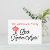 ファミリモダンツリー懇親会招待状 招待状 (スタンド正面)