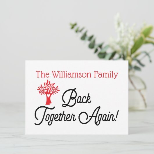 ファミリモダンツリー懇親会招待状 招待状 (スタンド正面)