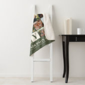 ファミリモダンフォトコラージグリシンプルッドスタイリッシュ シェルパブランケット (インサイチュ)