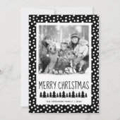 ファミリモダンフォト白黒ドット シーズンカード (正面)