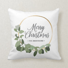 ファミリモダンークリスマスリースメリークリスマス クッション