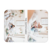 ファミリモダンー写真コラージュ2|デザイン マグネット (横)