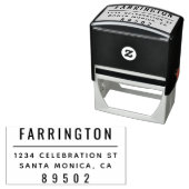 ファミリモダンー名およびシンプル差出人住所 セルフインキングスタンプ (インサイチュ)
