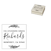 ファミリモダン名のリース差出人住所 ラバースタンプ (押印)