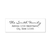 ファミリモダン名エレガント差出人住所 セルフインキングスタンプ (デザイン)