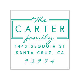 ファミリモダン名スクリエレガントプト差出人住所 セルフインキングスタンプ