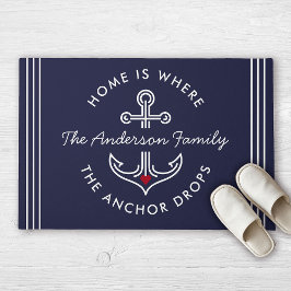 ファミリモダン名ホームはいかりがドロップする場所 ドアマット