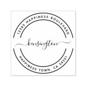 ファミリモダン名差出人住所 セルフインキングスタンプ (デザイン)