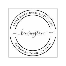 ファミリモダン名差出人住所 セルフインキングスタンプ