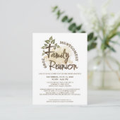 ファミリモダン懇親会ツリー招待状 ポストカード (スタンド正面)