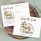 ファミリモダン懇親会ツリー日付ポストカードの保存 ポストカード