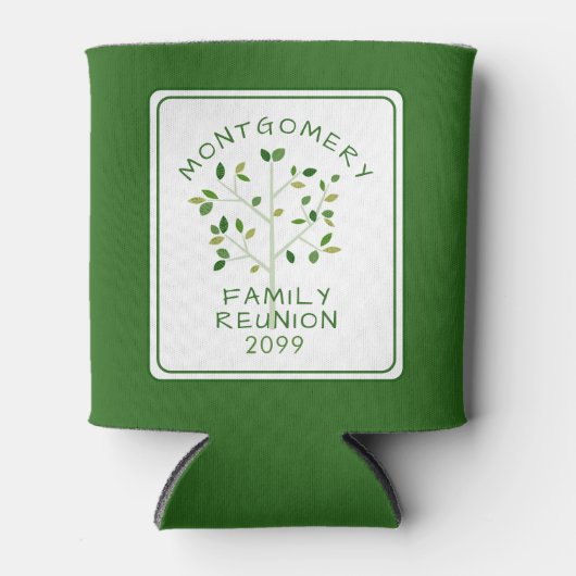 ファミリモダン懇親会ファミリーツパーソナライズされたリー 缶クーラー (正面)