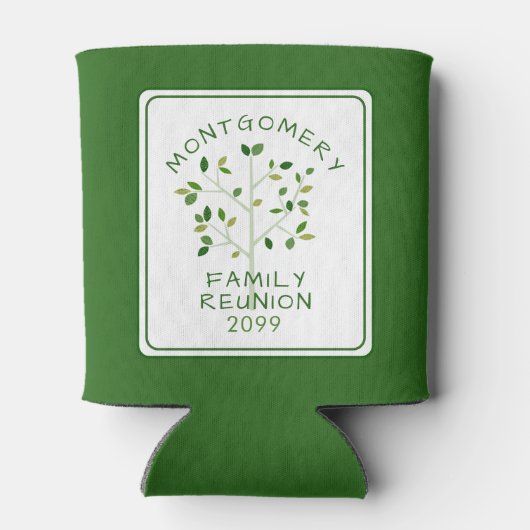 ファミリモダン懇親会ファミリーツパーソナライズされたリー 缶クーラー (裏面)