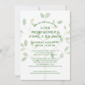 ファミリモダン懇親会ファミリーツリーへの招待 招待状 (正面)